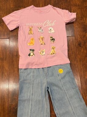 $10 for both Girl Outfit- top size  XL 14 and bottom size 16